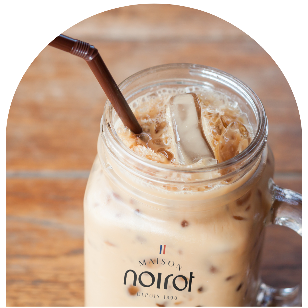 Iced latte noisette