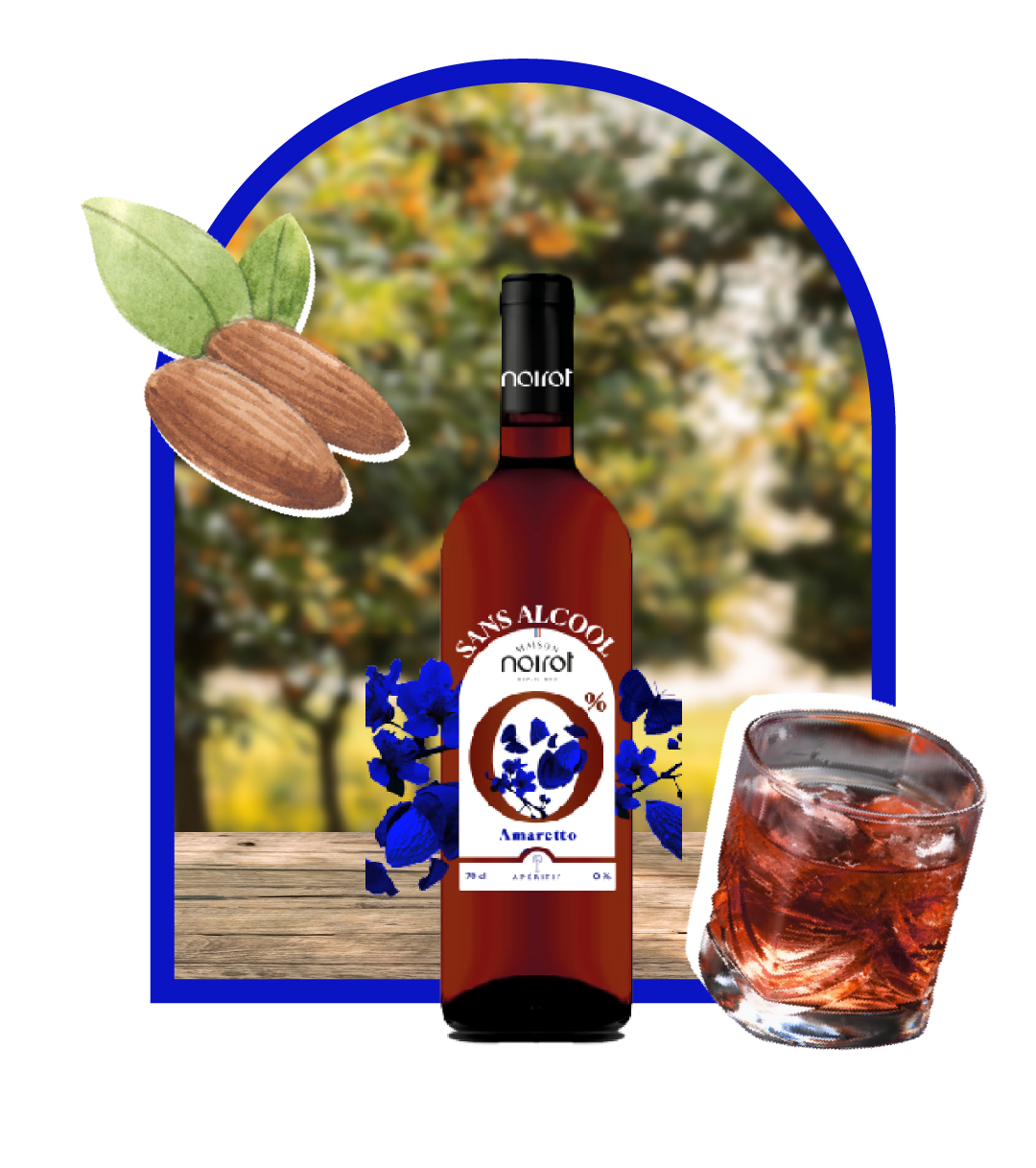 Apéritif sans alcool Amaretto