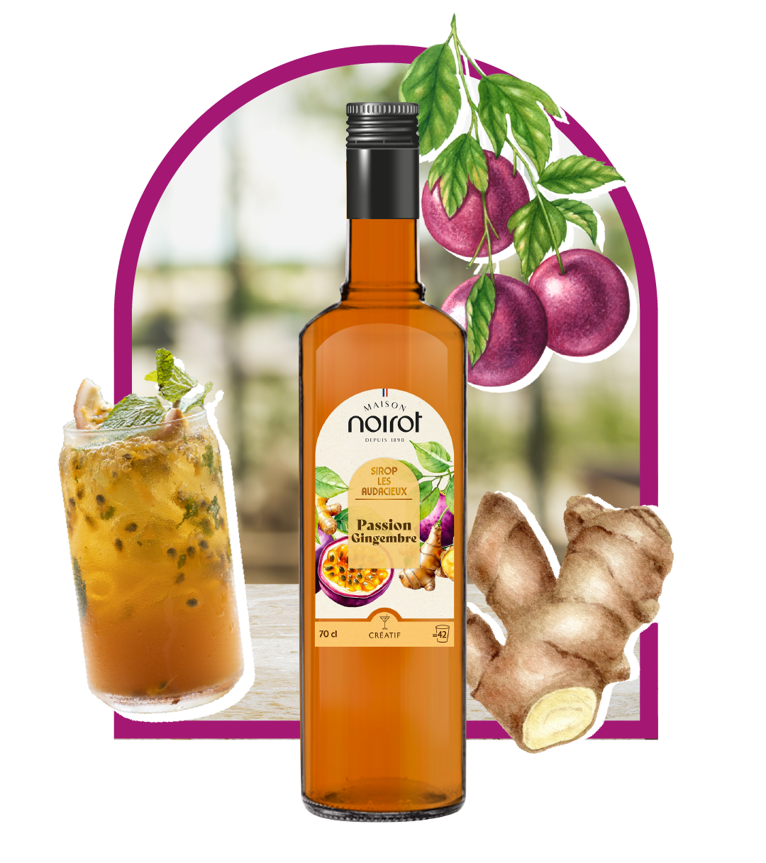 SIROP PASSION GINGEMBRE