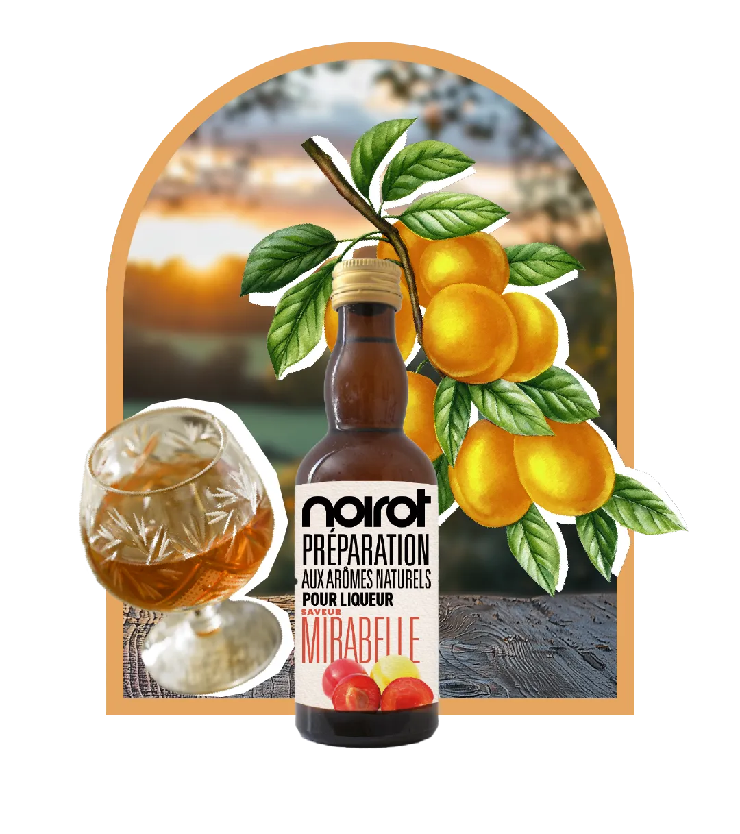 KIT LIQUEUR ARÔME MIRABELLE