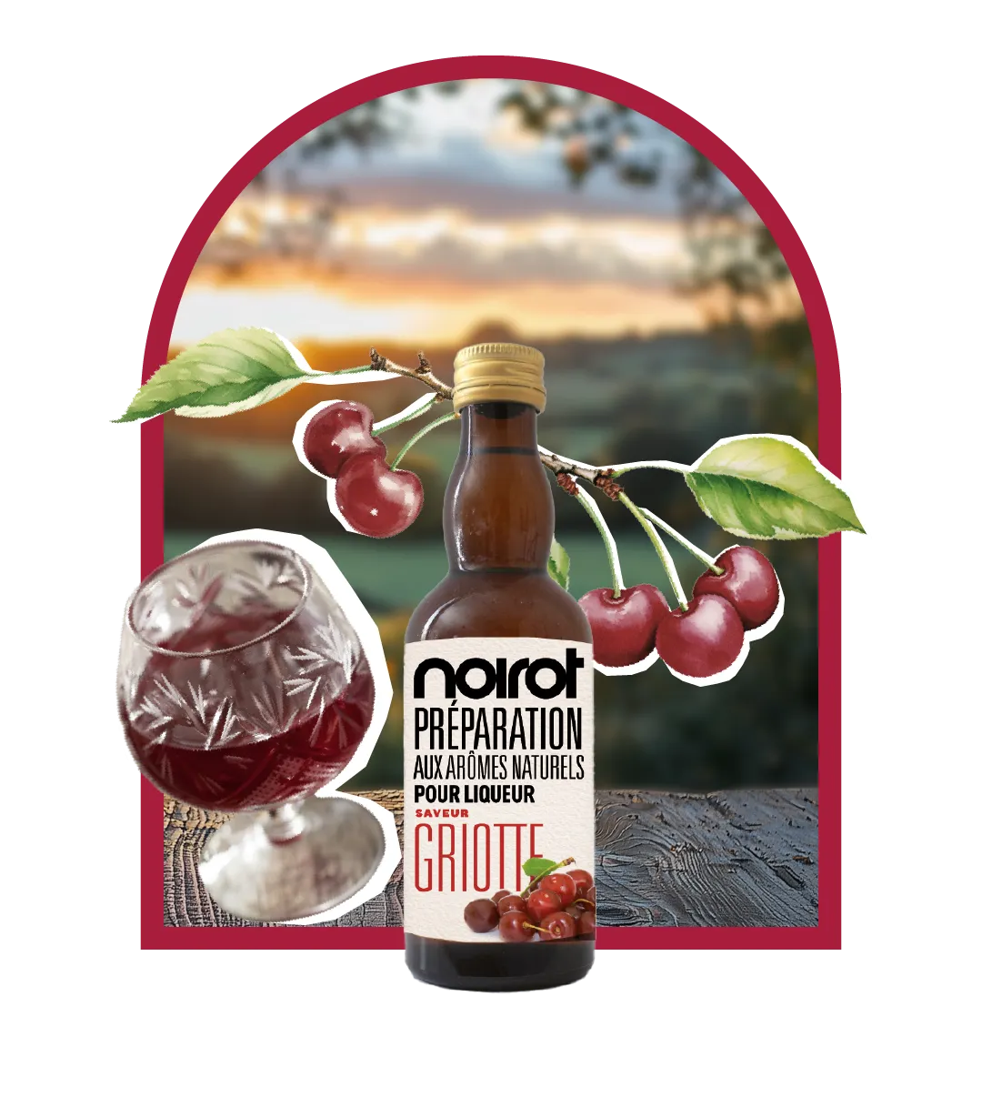 KIT LIQUEUR ARÔME GRIOTTE