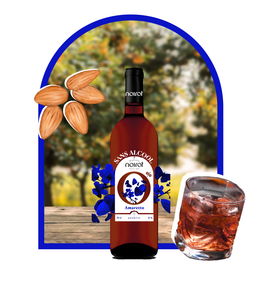 Apéritif sans alcool Amaretto