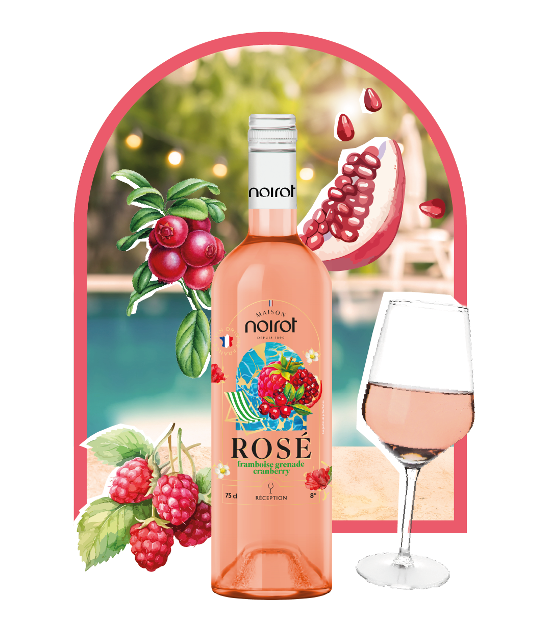 ROSÉ HIMBEERE GRANATAPFEL CRANBERRY