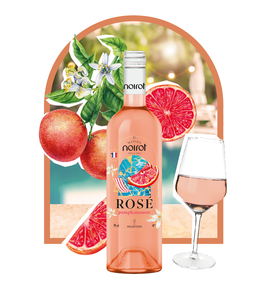 Rosé pamplemousse - 75 CL - 8° - Vins aromatisés