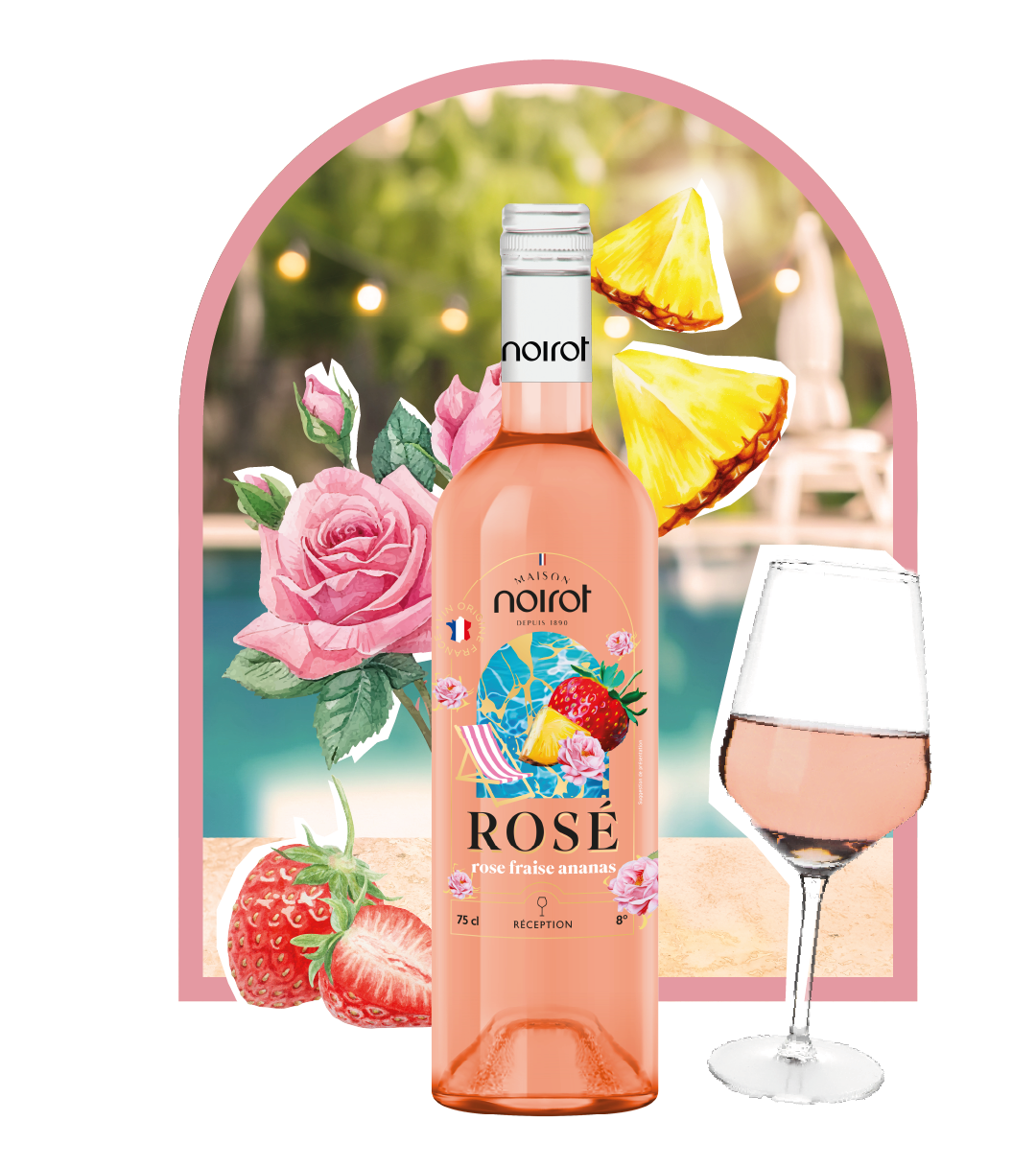 ROSA ERDBEERE ANANAS ROSÉ
